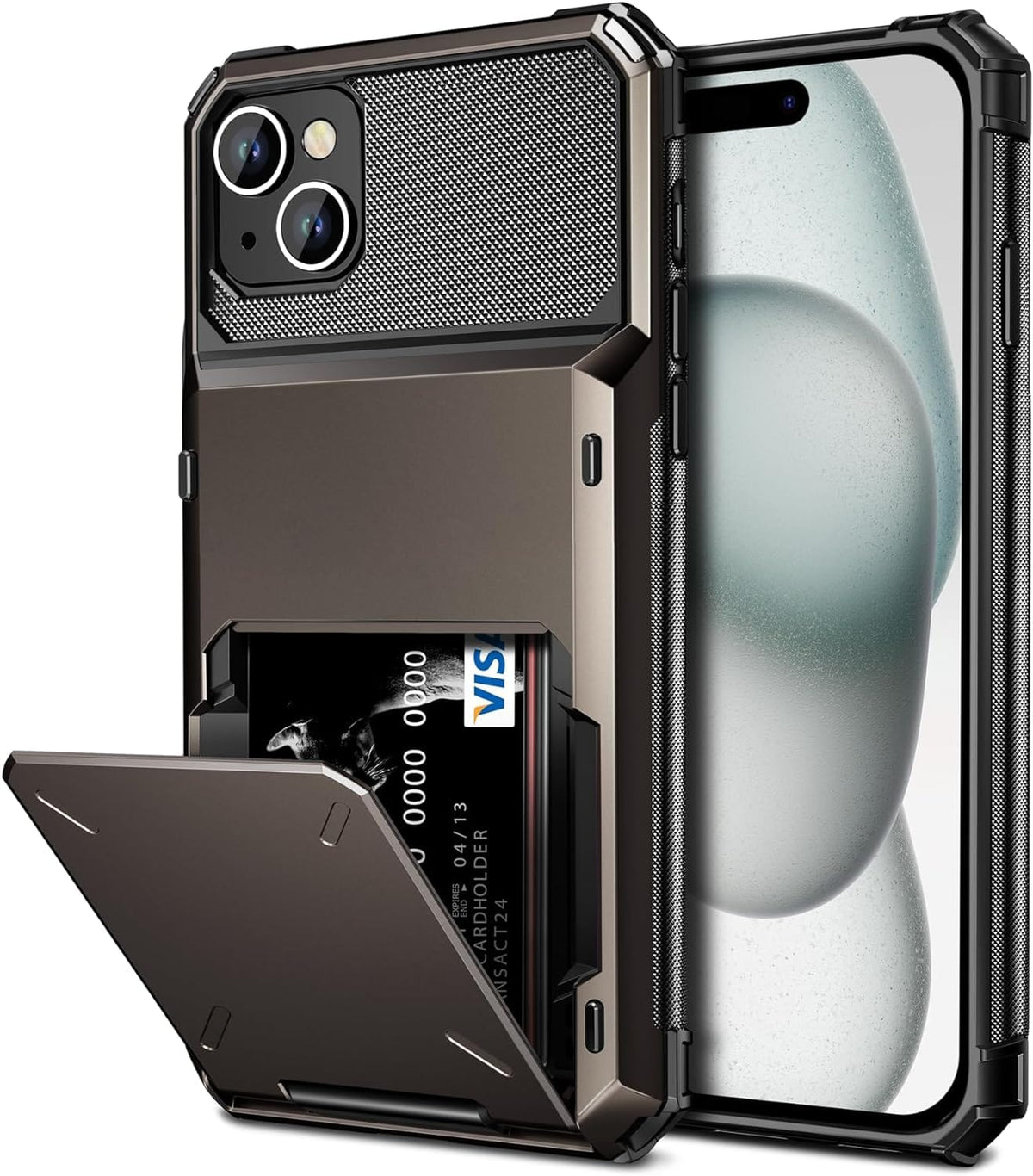 iPhone 16 Pro Max Card Holder Dual Layer Case