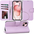Case for iPhone 16 Pro Max with Card Holder + Wrist Strap, Flip Wallet Cover with Kickstand & Magnetic Closure