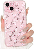 i Phone 16 Pro Max Case Cute Clear Oil Flower Floral Design Girls Shockproof Protective