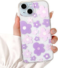 i Phone 16 Pro Max Case Cute Clear Oil Flower Floral Design Girls Shockproof Protective