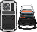 Case for iPhone 16 Pro Max with Metal Frame + Shockproof Protection