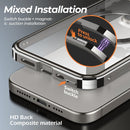 Magnetic Case for iPhone 16 Pro Max with 360° Full Body Protection, Double-Sided Tempered Glass