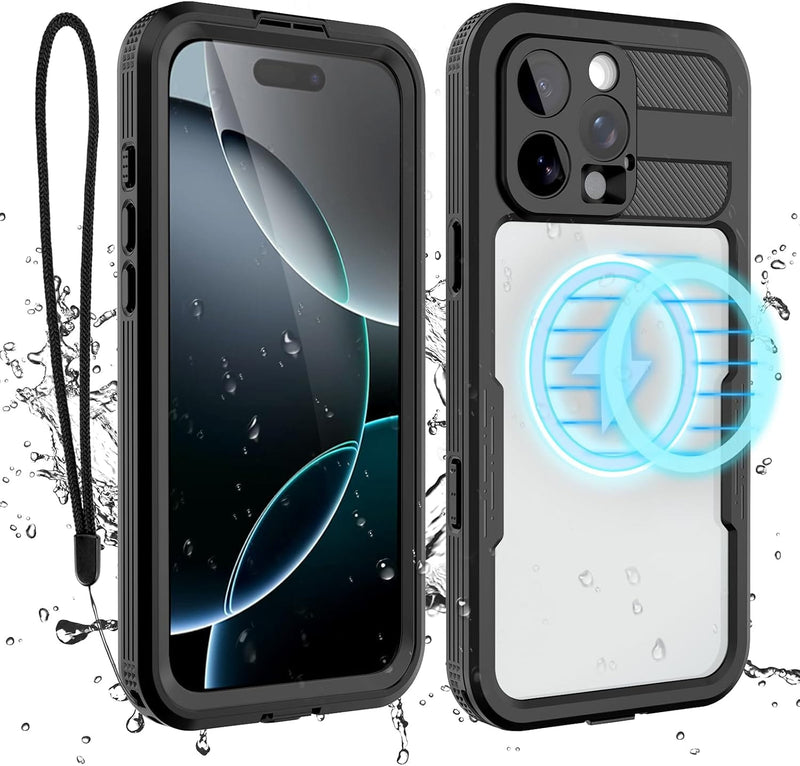 Galaxy S25 Ultra Waterproof IP68 Case in black submerged in pool water