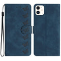 iPhone 11/12 Series Seven Butterflies Embossed Leather Phone Case
