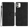 iPhone 11/12 Series Seven Butterflies Embossed Leather Phone Case