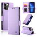 iPhone 12/13 Side Buckle Magnetic Frosted Leather Phone Case