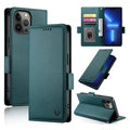 iPhone 12/13 Side Buckle Magnetic Frosted Leather Phone Case