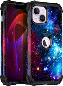 iPhone 13 Case & iPhone 14 Case Glow Heavy Duty Shockproof Hard Plastic Protective Case