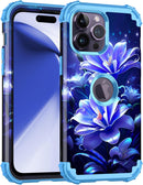 iPhone 13 Case & iPhone 14 Case Glow Heavy Duty Shockproof Hard Plastic Protective Case