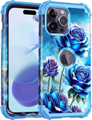 iPhone 13 Case & iPhone 14 Case Glow Heavy Duty Shockproof Hard Plastic Protective Case