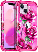 iPhone 13 Case & iPhone 14 Case Glow Heavy Duty Shockproof Hard Plastic Protective Case