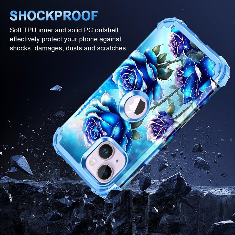 iPhone 13 Case & iPhone 14 Case Glow Heavy Duty Shockproof Hard Plastic Protective Case - Gorilla Cases