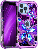 iPhone 13 Case & iPhone 14 Case Glow Heavy Duty Shockproof Hard Plastic Protective Case