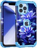 iPhone 13 Case & iPhone 14 Case Glow Heavy Duty Shockproof Hard Plastic Protective Case