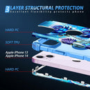 iPhone 13 Case & iPhone 14 Case Glow Heavy Duty Shockproof Hard Plastic Protective Case