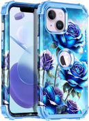 iPhone 13 Case & iPhone 14 Case Glow Heavy Duty Shockproof Hard Plastic Protective Case