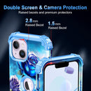 iPhone 13 Case & iPhone 14 Case Glow Heavy Duty Shockproof Hard Plastic Protective Case