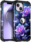 iPhone 13 Case & iPhone 14 Case Glow Heavy Duty Shockproof Hard Plastic Protective Case