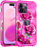 iPhone 13 Case & iPhone 14 Case Glow Heavy Duty Shockproof Hard Plastic Protective Case