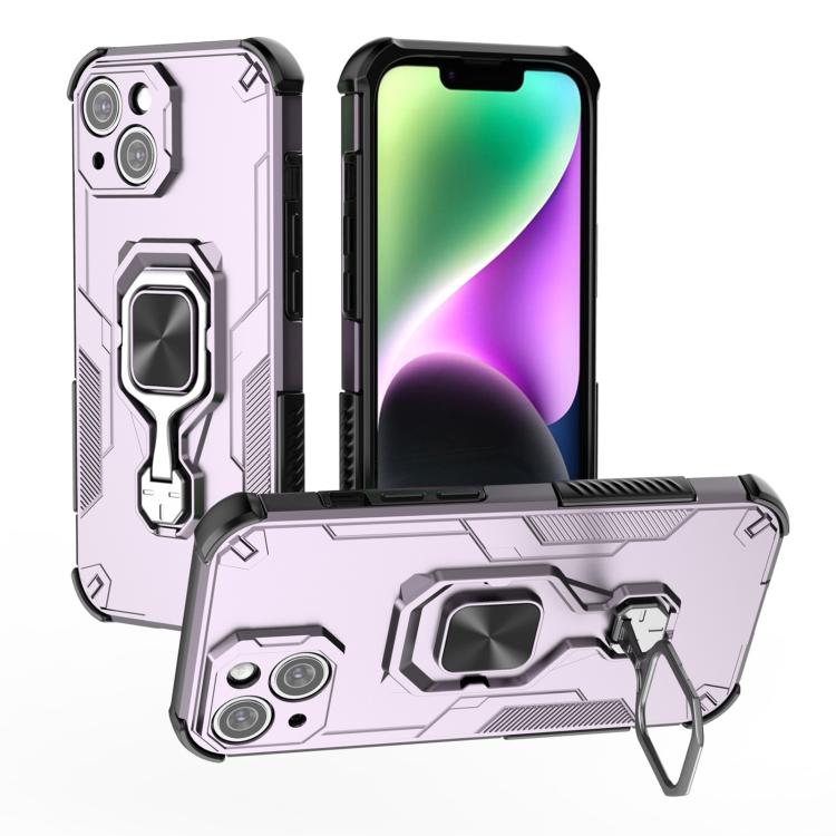 iPhone 13/14/15 Metal Kickstand TPU Hybrid PC Phone Case