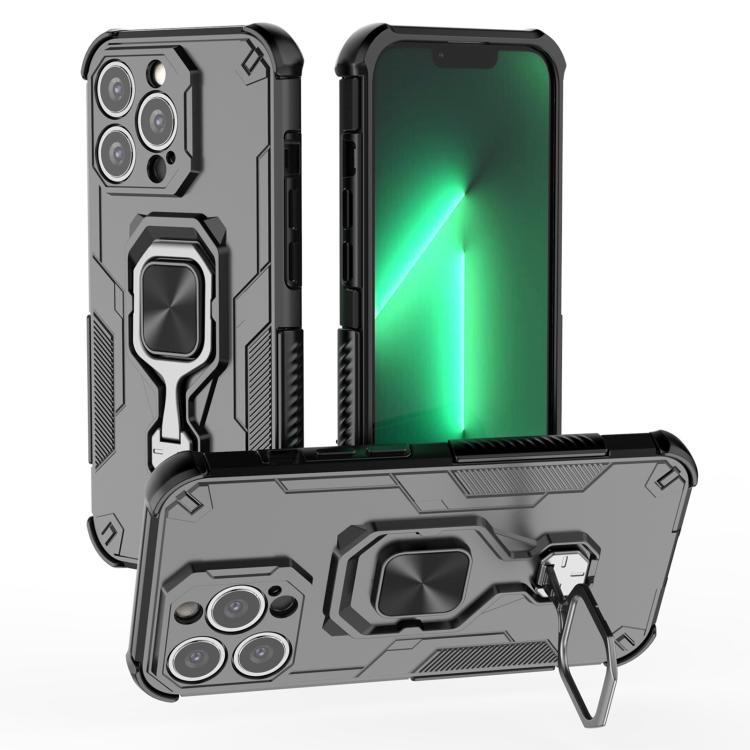 iPhone 13/14/15 Metal Kickstand TPU Hybrid PC Phone Case