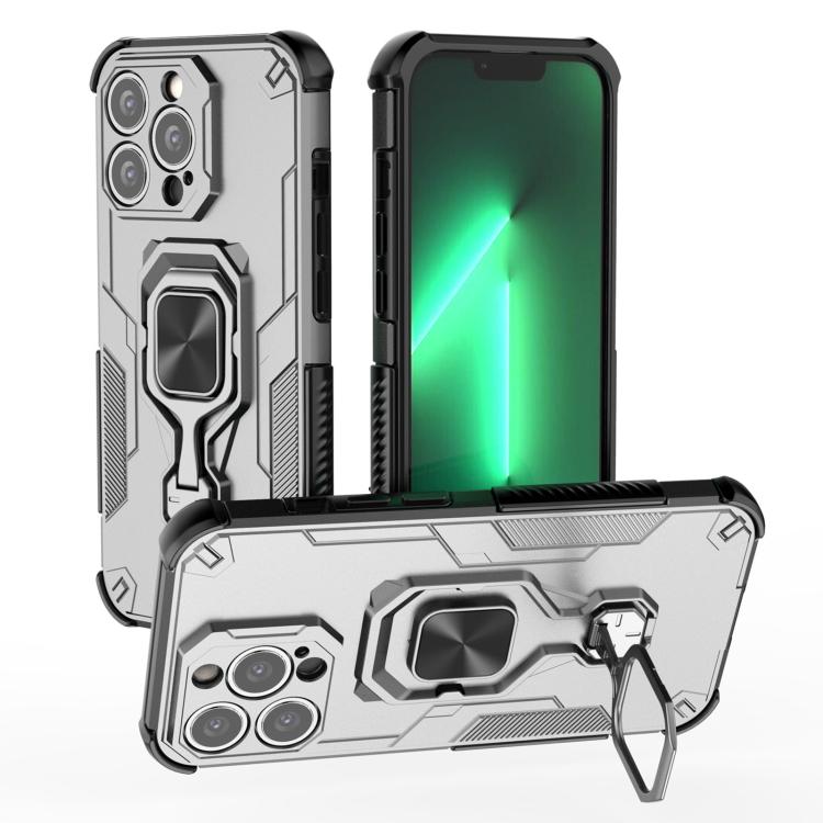 iPhone 13/14/15 Metal Kickstand TPU Hybrid PC Phone Case