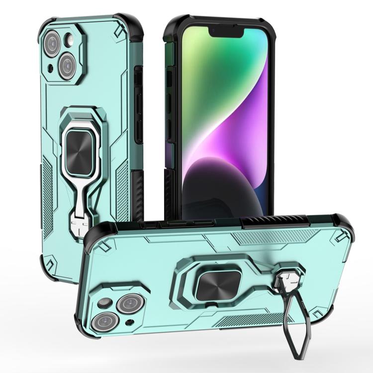 iPhone 13/14/15 Metal Kickstand TPU Hybrid PC Phone Case