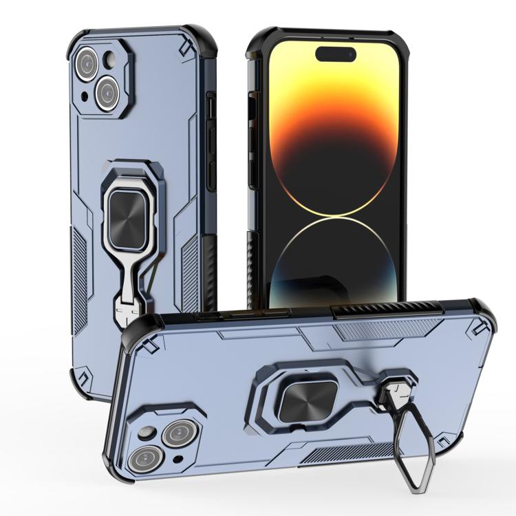 iPhone 13/14/15 Metal Kickstand TPU Hybrid PC Phone Case