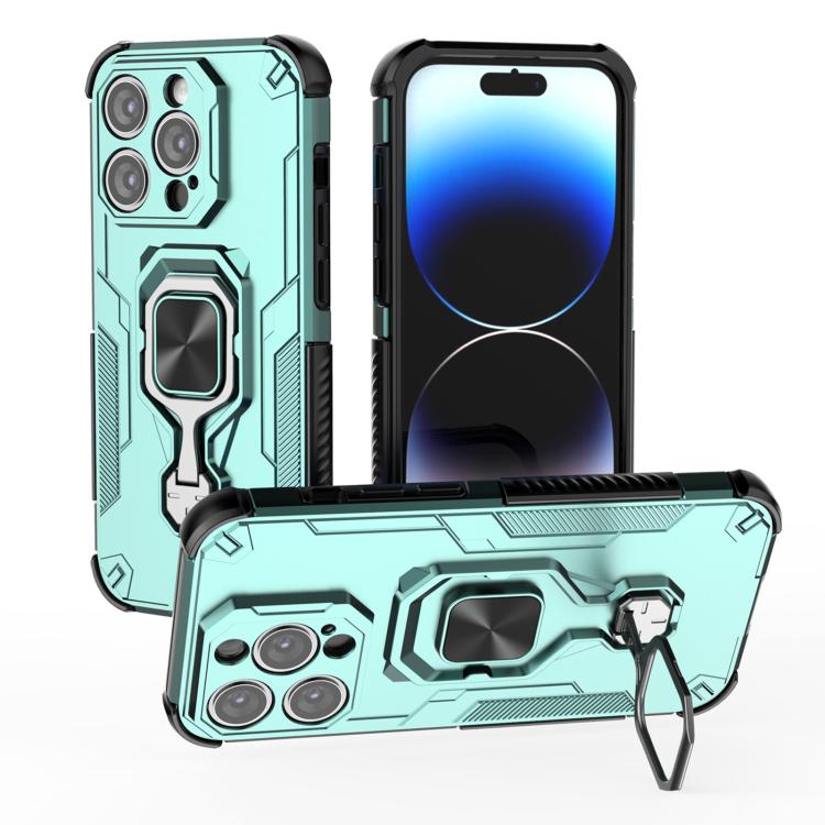 iPhone 13/14/15 Metal Kickstand TPU Hybrid PC Phone Case
