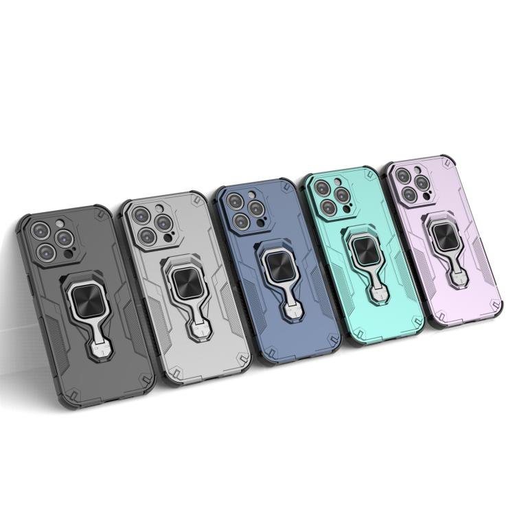 iPhone 13/14/15 Metal Kickstand TPU Hybrid PC Phone Case