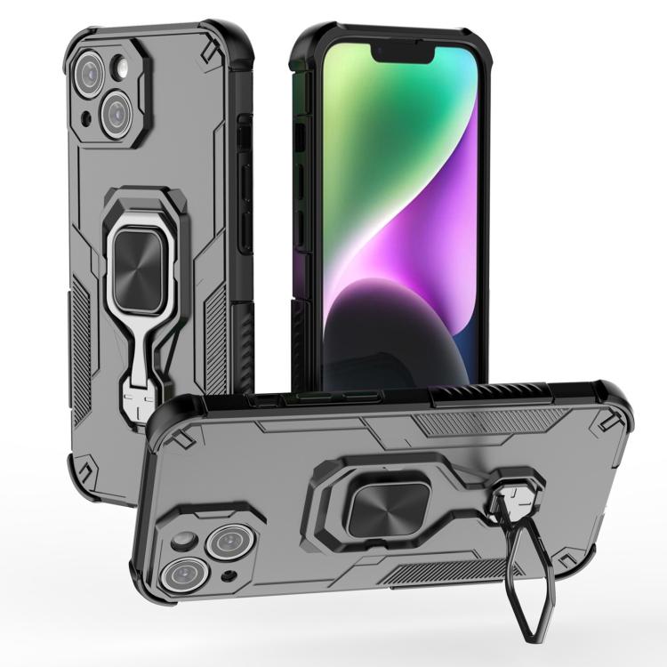 iPhone 13/14/15 Metal Kickstand TPU Hybrid PC Phone Case