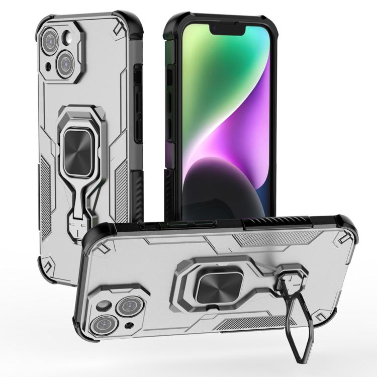 iPhone 13/14/15 Metal Kickstand TPU Hybrid PC Phone Case