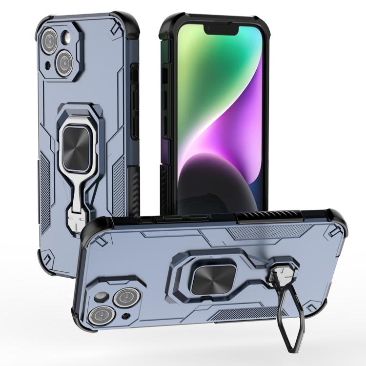 iPhone 13/14/15 Metal Kickstand TPU Hybrid PC Phone Case