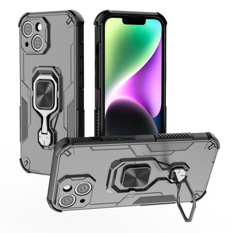 iPhone 13/14/15 Metal Kickstand TPU Hybrid PC Phone Case