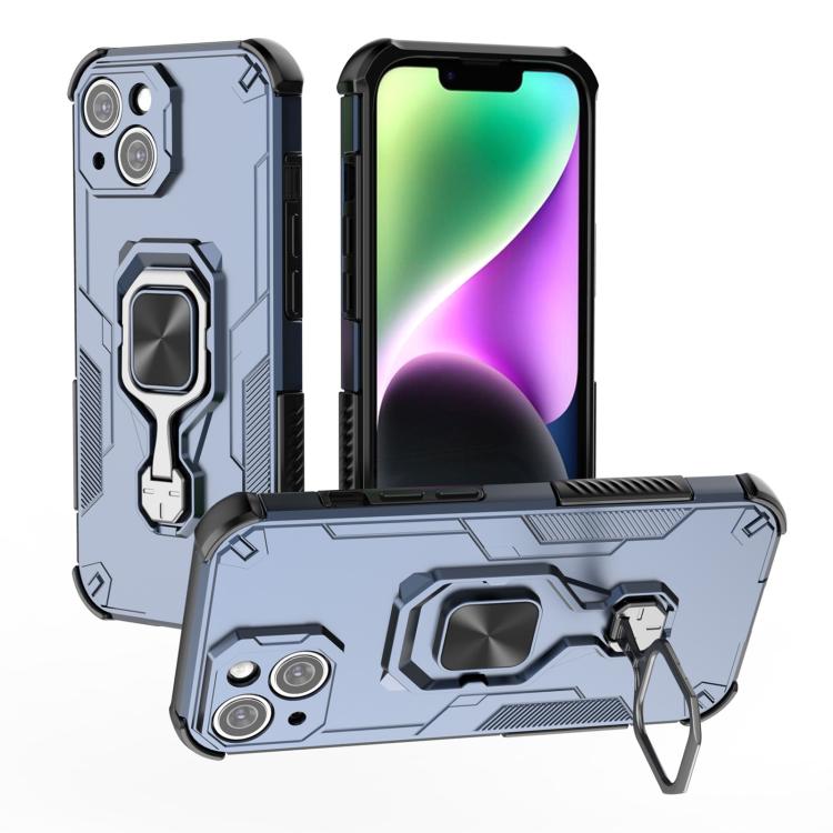 iPhone 13/14/15 Metal Kickstand TPU Hybrid PC Phone Case