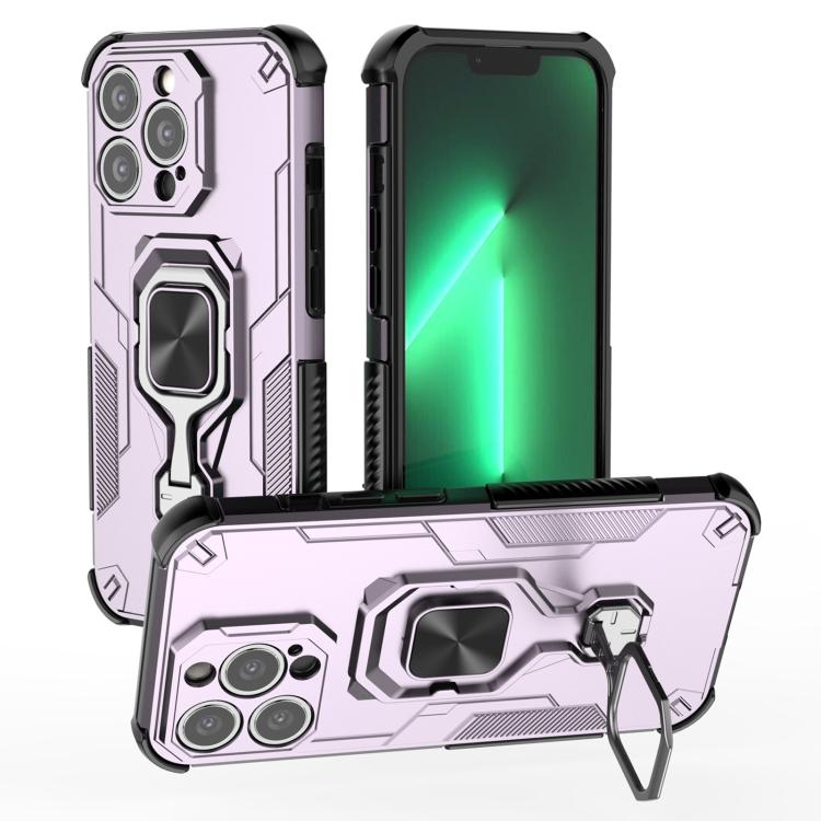iPhone 13/14/15 Metal Kickstand TPU Hybrid PC Phone Case