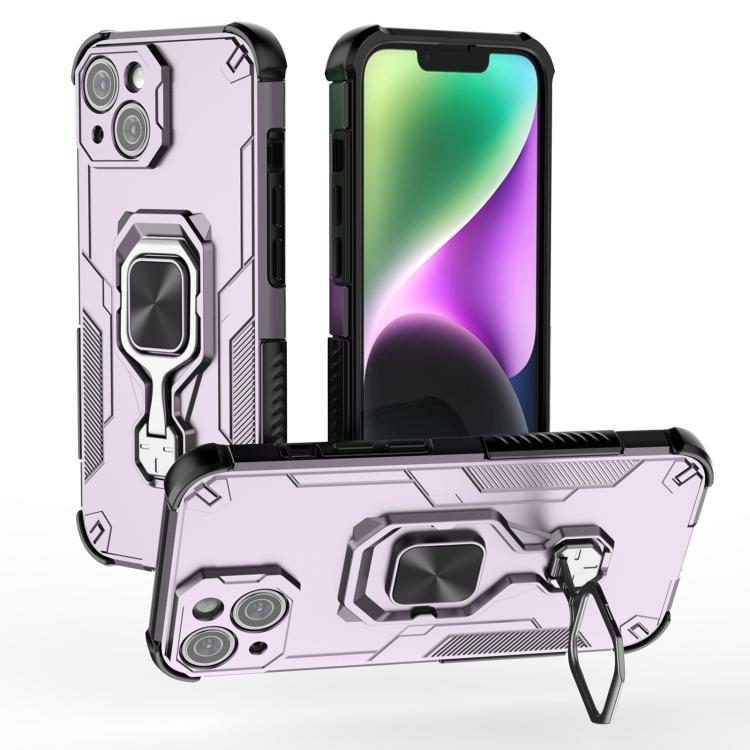 iPhone 13/14/15 Metal Kickstand TPU Hybrid PC Phone Case