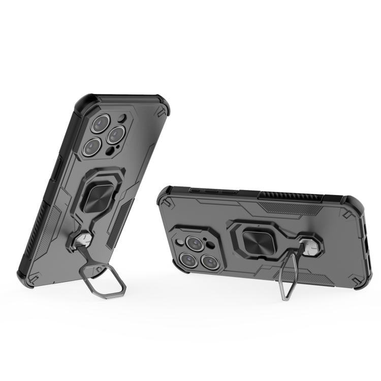 iPhone 13/14/15 Metal Kickstand TPU Hybrid PC Phone Case