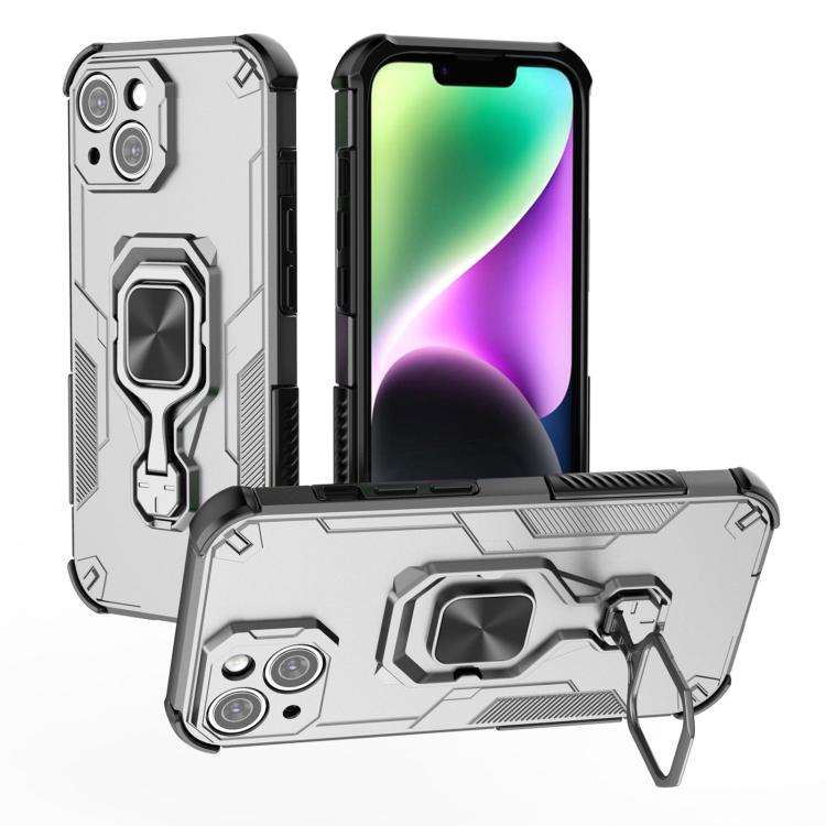 iPhone 13/14/15 Metal Kickstand TPU Hybrid PC Phone Case