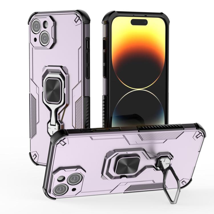 iPhone 13/14/15 Metal Kickstand TPU Hybrid PC Phone Case