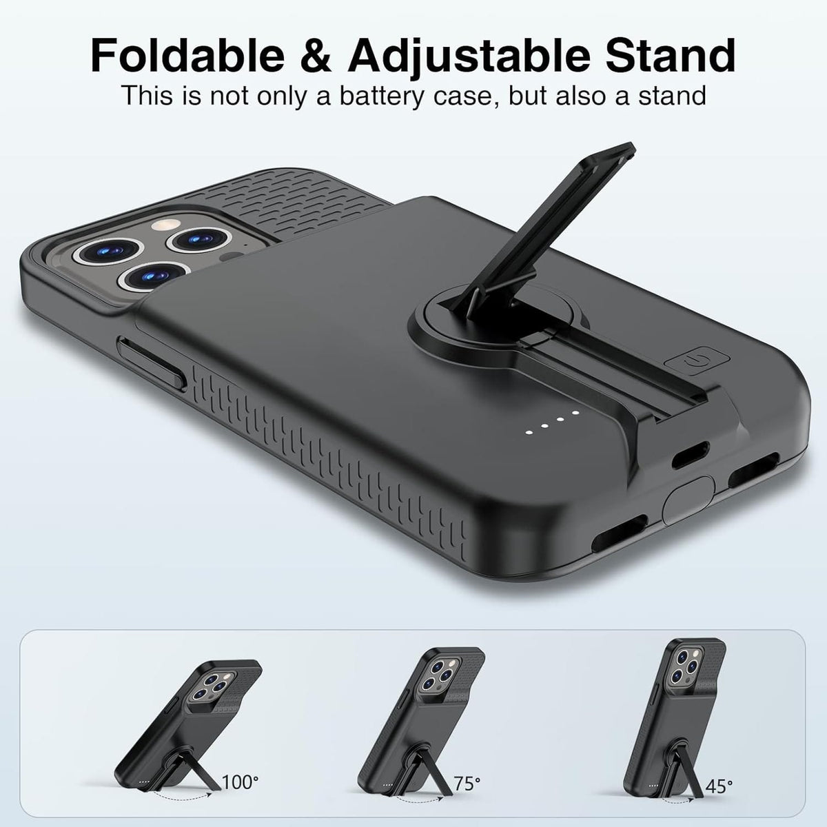 iPhone 14 Pro Max & 13 Pro Max Battery Case – 8500mAh