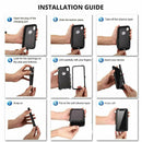 iPhone 14 Pro Max Case, Tough Shockproof Protective Drop Protection Cover Black