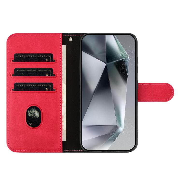 iPhone 14/15/16 Series Dual - Folded S - shape Leather Phone Case