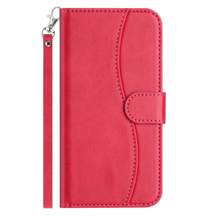 iPhone 14/15/16 Series Dual - Folded S - shape Leather Phone Case