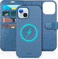 iPhone 15 4 Card Holder Kickstand PU Leather Magnetic Closure Protective Flip Cover