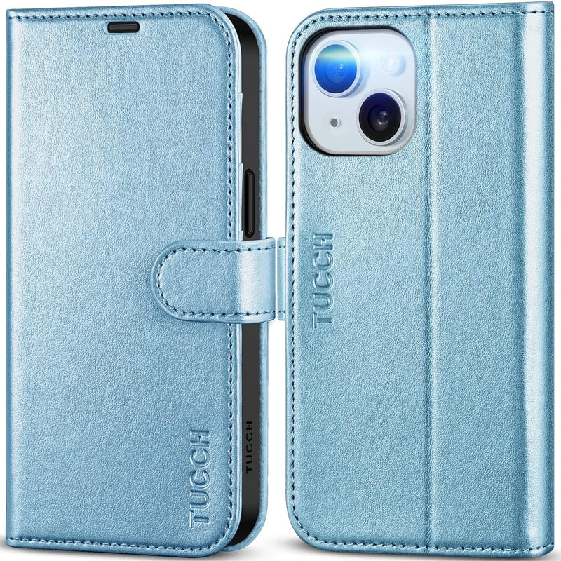 iPhone 15 4 Card Holder Kickstand PU Leather Magnetic Closure Protective Flip Cover - Gorilla Cases