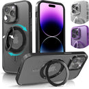 iPhone 15 Case Metal Lens Ring Buttons TPU Frame Drop Protection Plus one Pack
