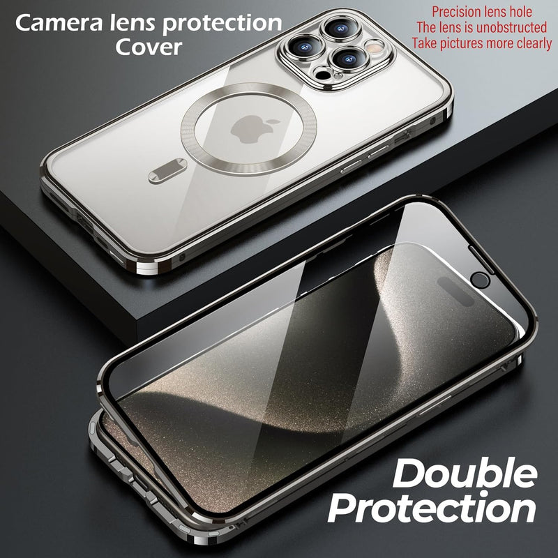 iPhone 15 Front Protection Magnetic Compatible Protector Double Sided Cover - Gorilla Cases