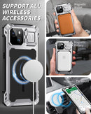 iPhone 15 Metal Case Heavy Duty Protective Rugged Full Body Magnetic Cover