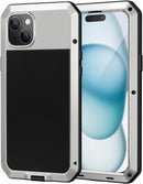 iPhone 15 Plus / 14 Plus Metal Case Heavy Duty Shockproof Tough Protective Cover